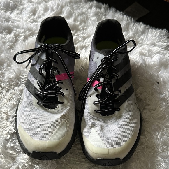 adidas Shoes - adidas White and Black Athletic Shoes